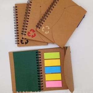 recycled spiral notebook