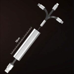 สายชาร์จ 3in1 แบบพกพา