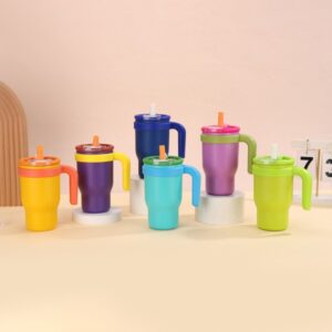 แก้วน้ำเก็บความเย็นพร้อมหลอด