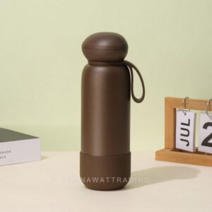 Vacuum Flask ขวดน้ำเก็บความเย็นสีน้ำตาลช็อกโกแลต ลุคเรียบเก๋