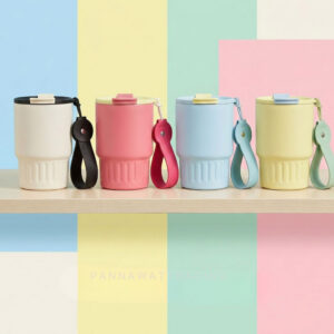 แก้วเก็บความเย็น สีทูโทน สีหวานน่ารักแบบมาการอง